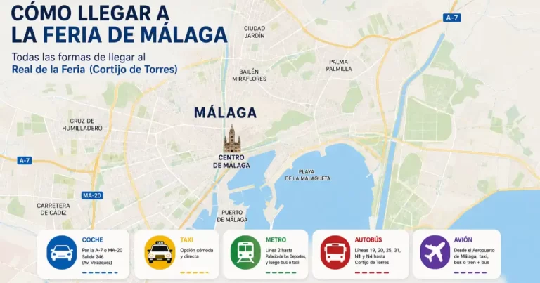 cómo llegar a la Feria de Málaga